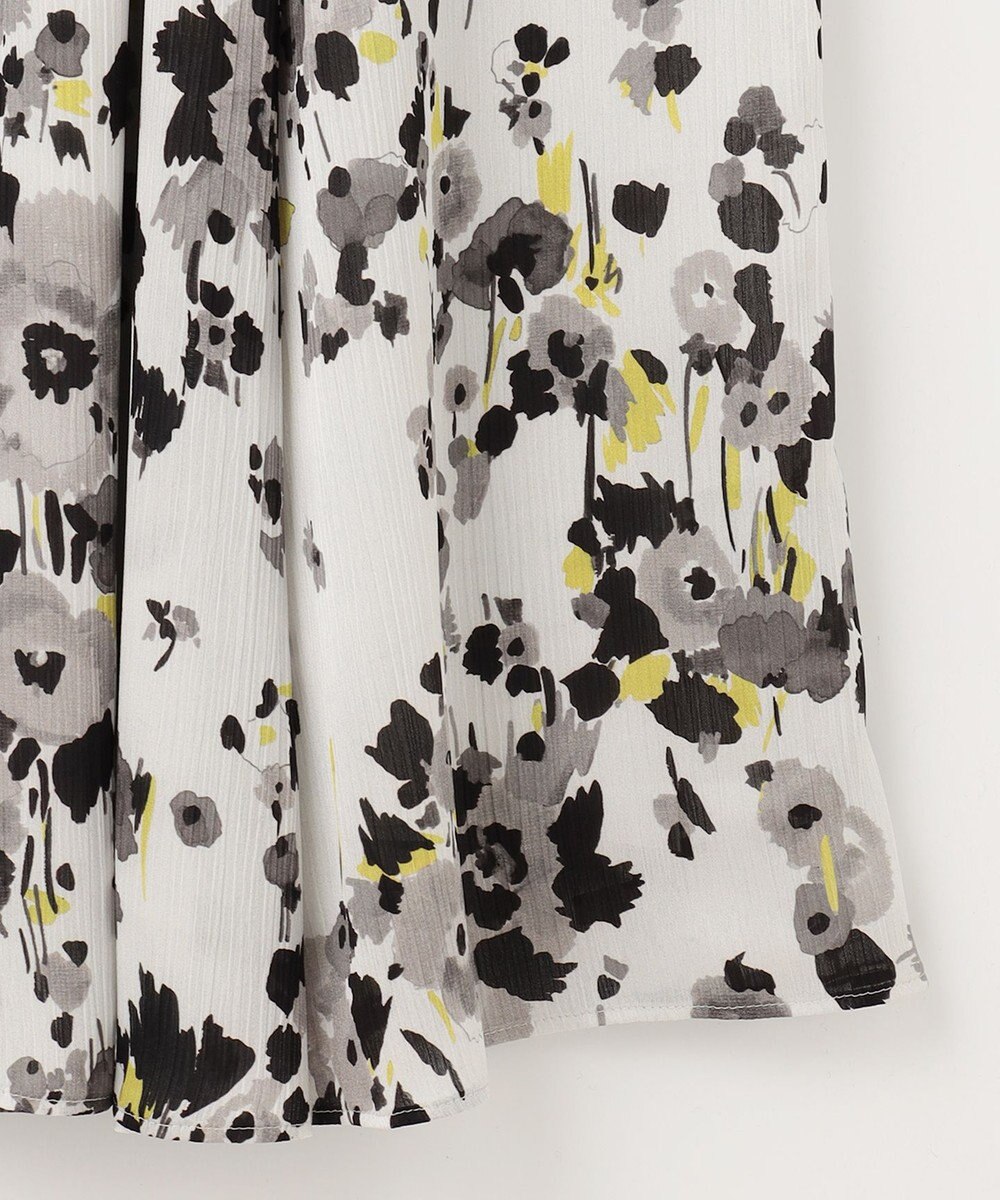 自由区 【XSサイズ～/洗える】ERICA楊柳プリント ギャザースカート 