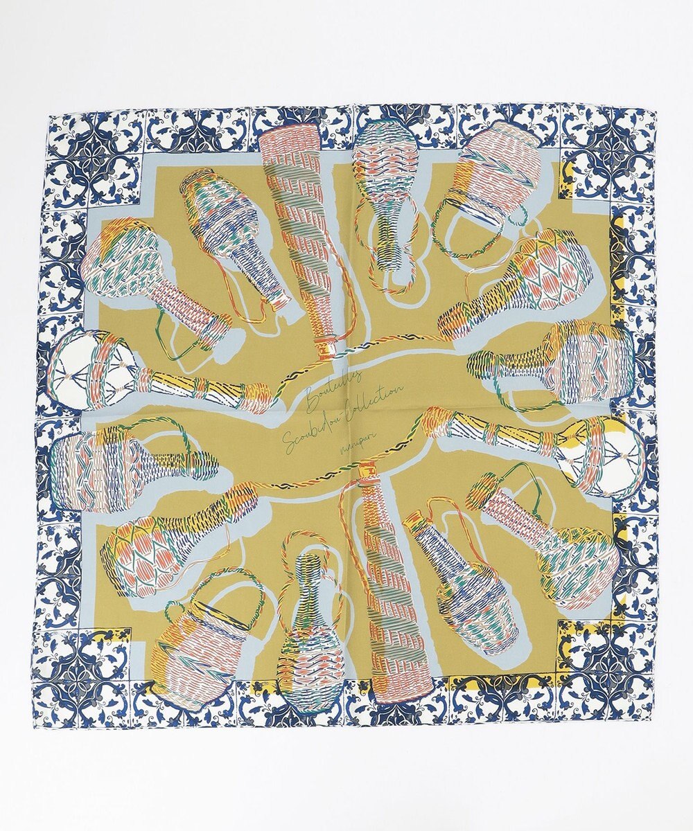 23区 manipuri コラージュウィッカボトル スカーフ 