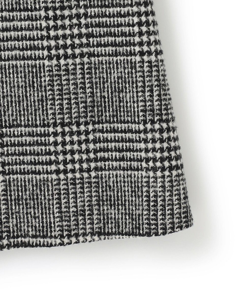 23区 ツイードチェック フロントタックAラインスカート 