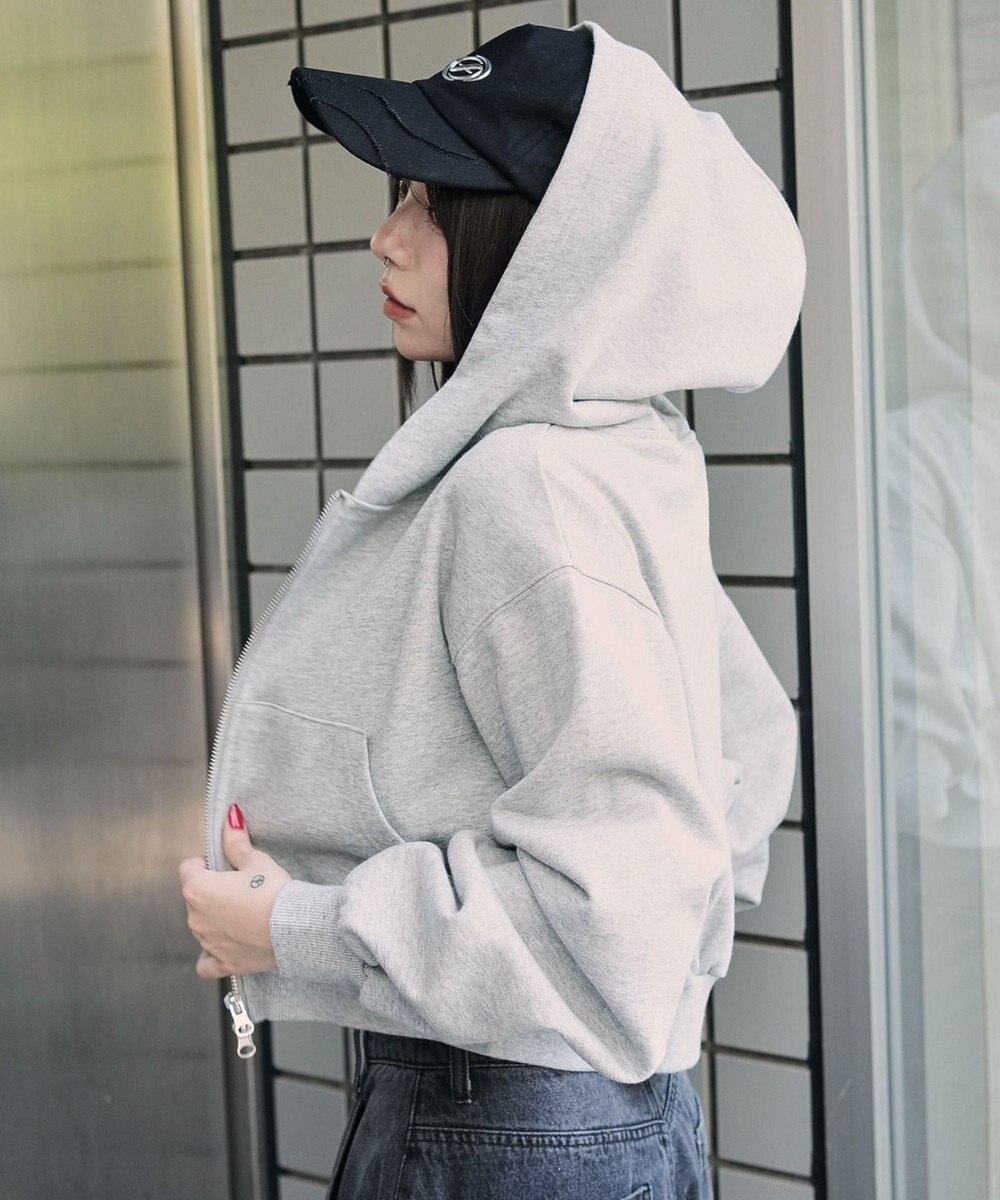 WEGO ショートZIPパーカー 