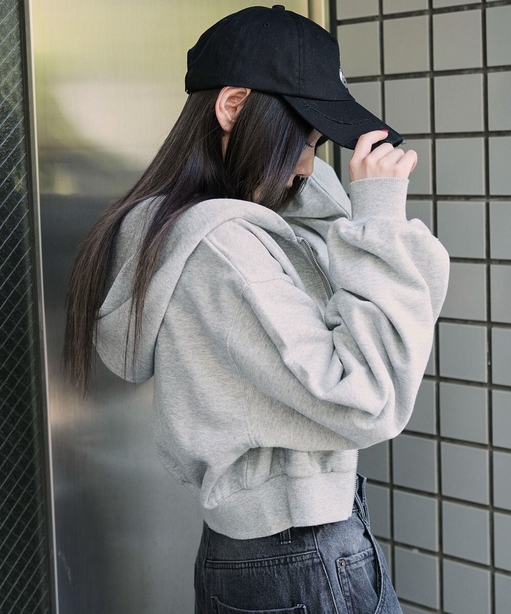 WEGO ショートZIPパーカー 