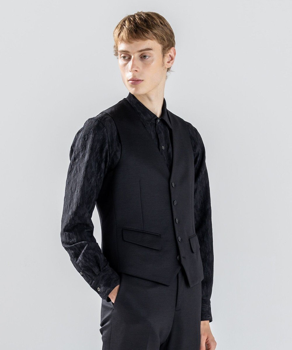 JOSEPH HOMME 新素材【ストレッチ/セットアップ対応】シルキーウールジャージー ジレ 