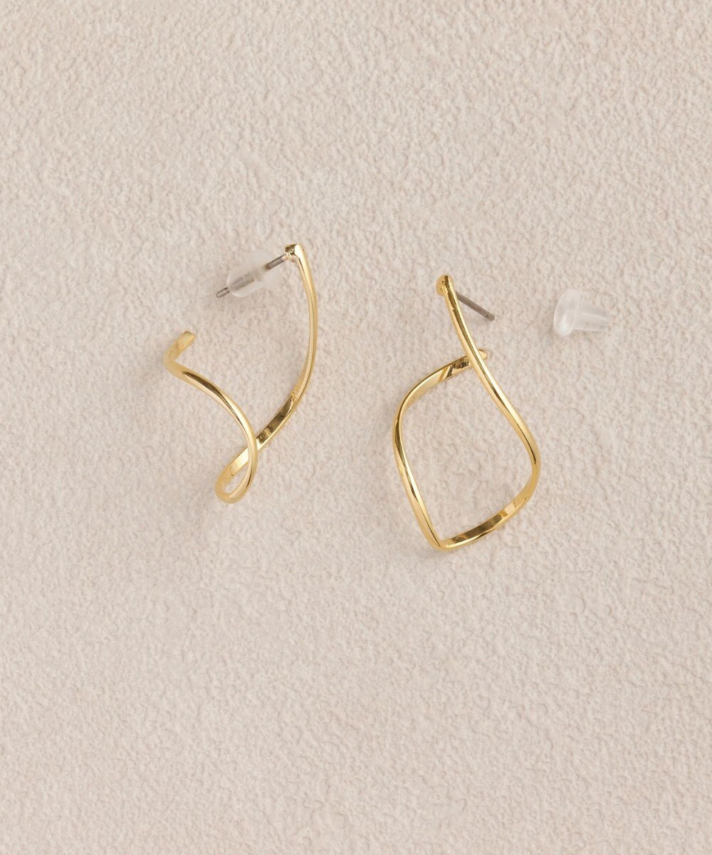 Phoebe 2wayグレースツイストラインピアス 