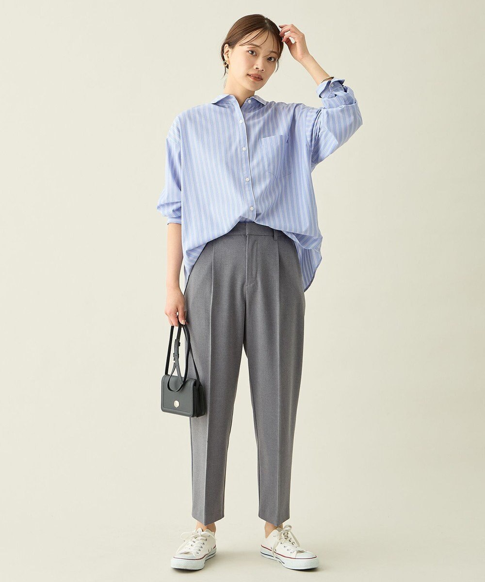 ANY L 【裏起毛/ウエストゴム】ウォームテーパードパンツ 