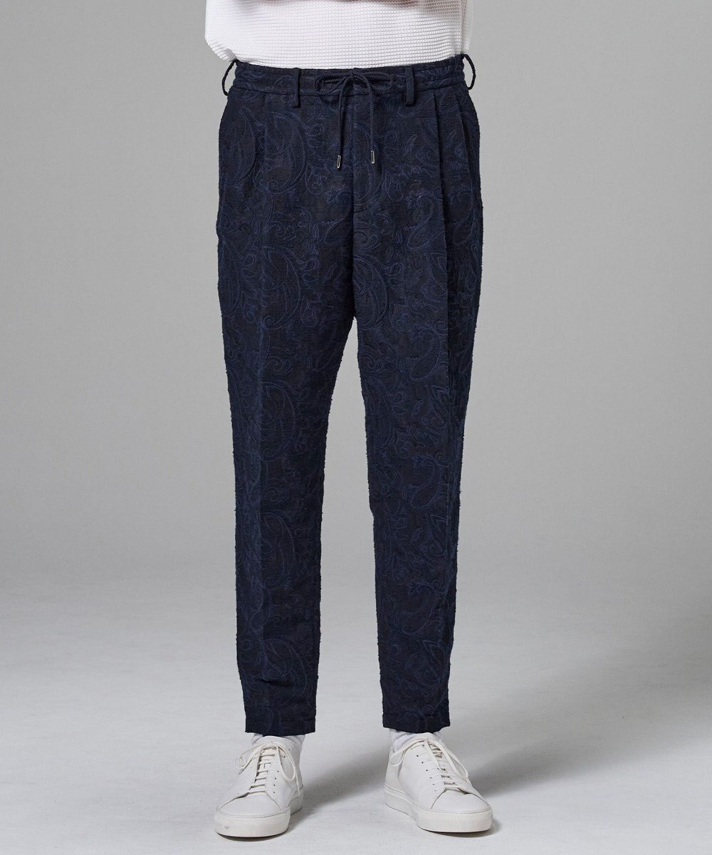 JOSEPH HOMME 【新柄】エス二カルスラブジャガード ドロスト付ワイドテーパードパンツ/ ORIGIN CONVERTIBLE 