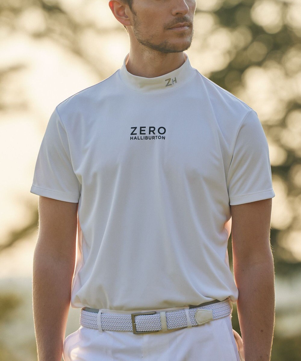 ZERO HALLIBURTON 【防透け】 モックネック Tシャツ ZHG-A4S4 82814 ゴルフウェア 