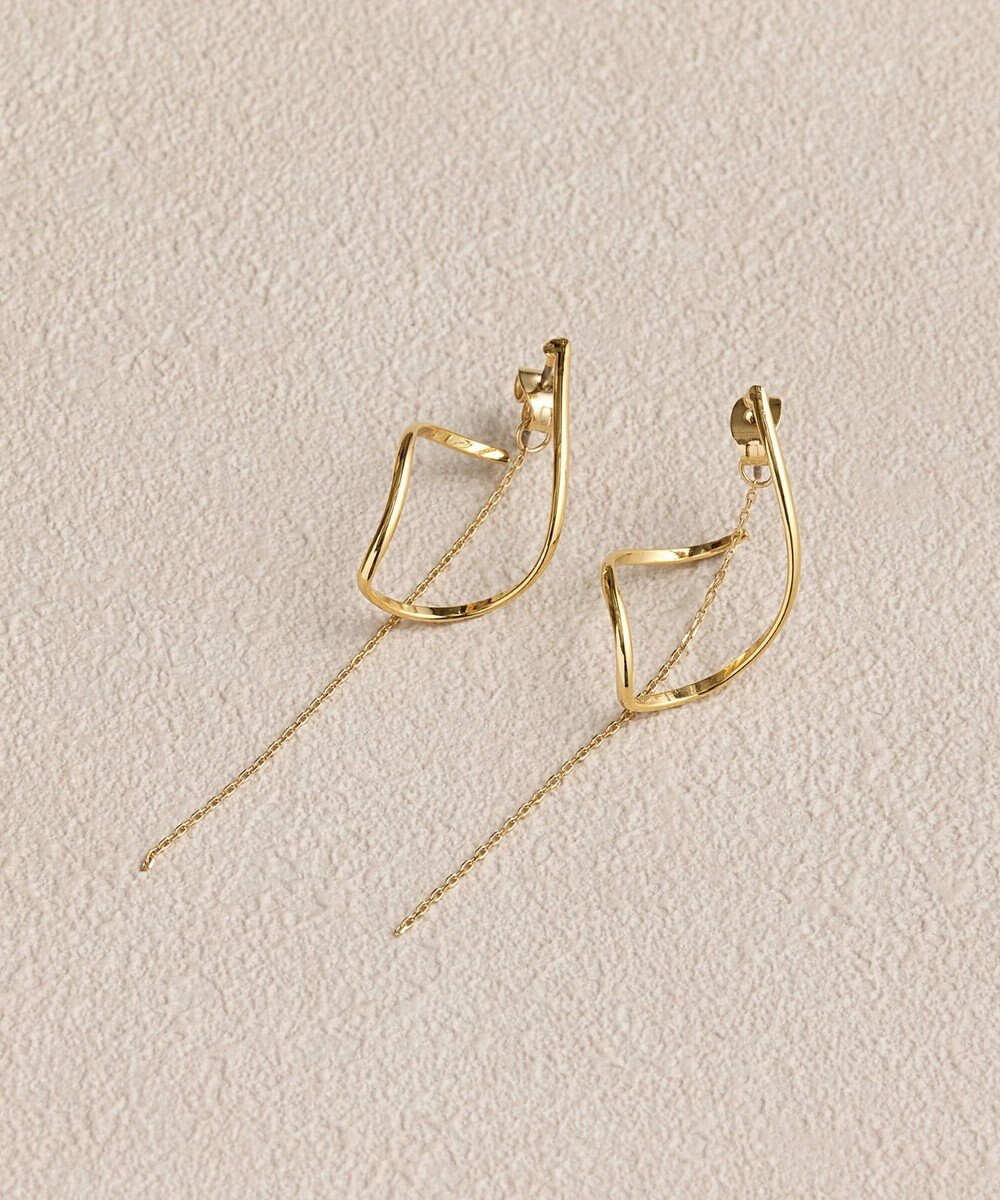 Phoebe 2wayグレースツイストラインピアス 