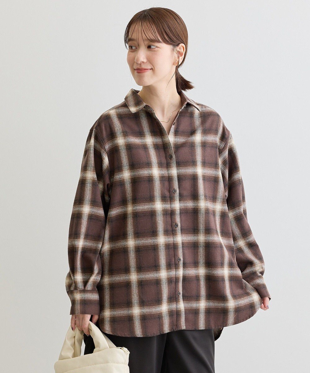 Green Parks ネルチェックシャツ 