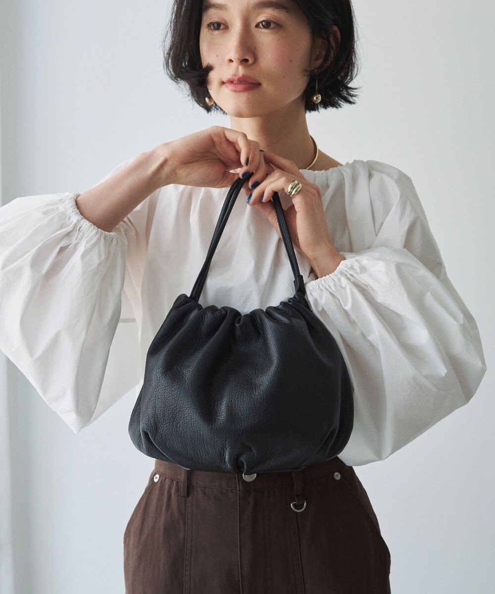 russet レザー巾着4WAYショルダーバッグ(CE-1454) 