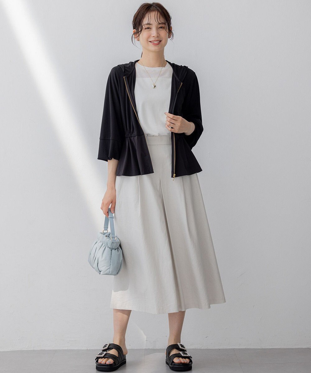 組曲 【WEB限定】ラッシュガード ペプラムパーカー 