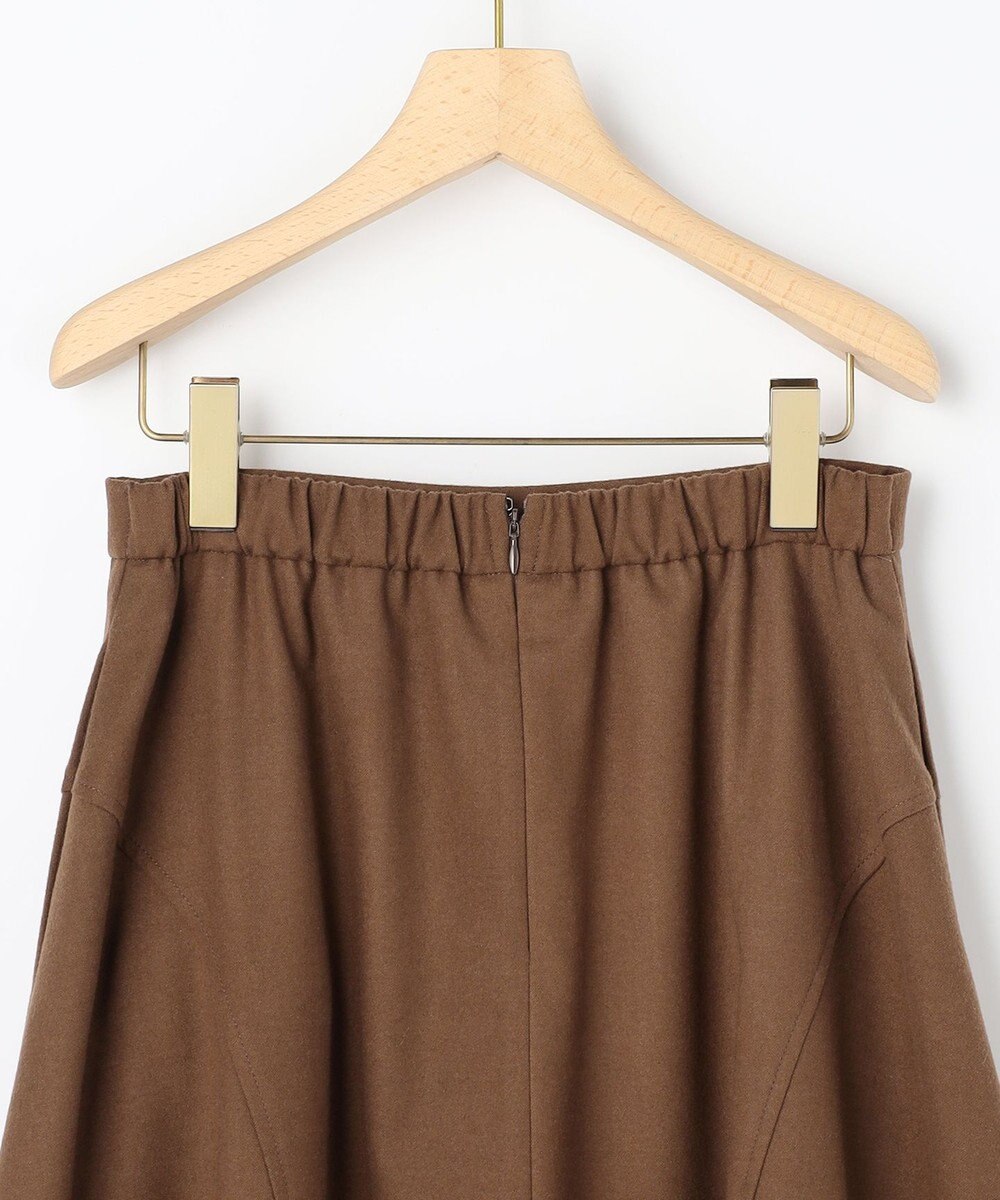 組曲 ツイル起毛フレア スカート 