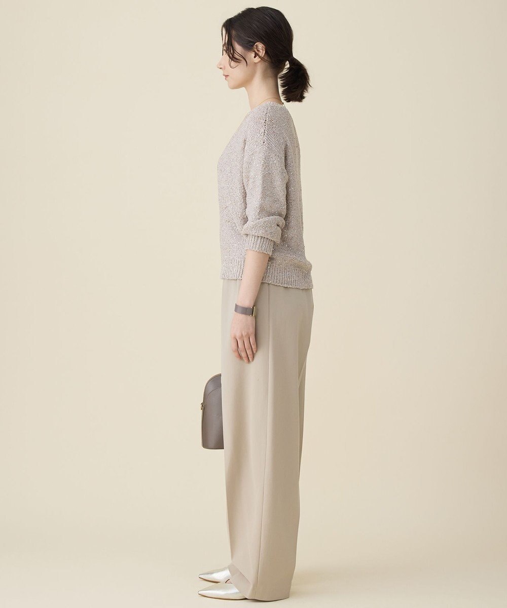 自由区 L ラメノットスパングル ニット 