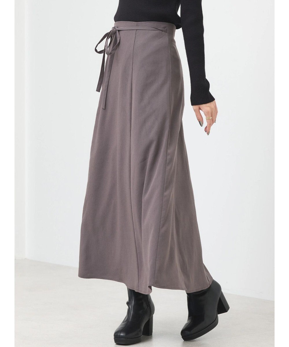 earth music&ecology リボンフレアスカート 