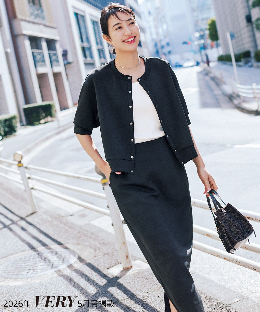 UNFILO 【VERY掲載】BEAUTY FORM JERSEY light Iラインスカート 