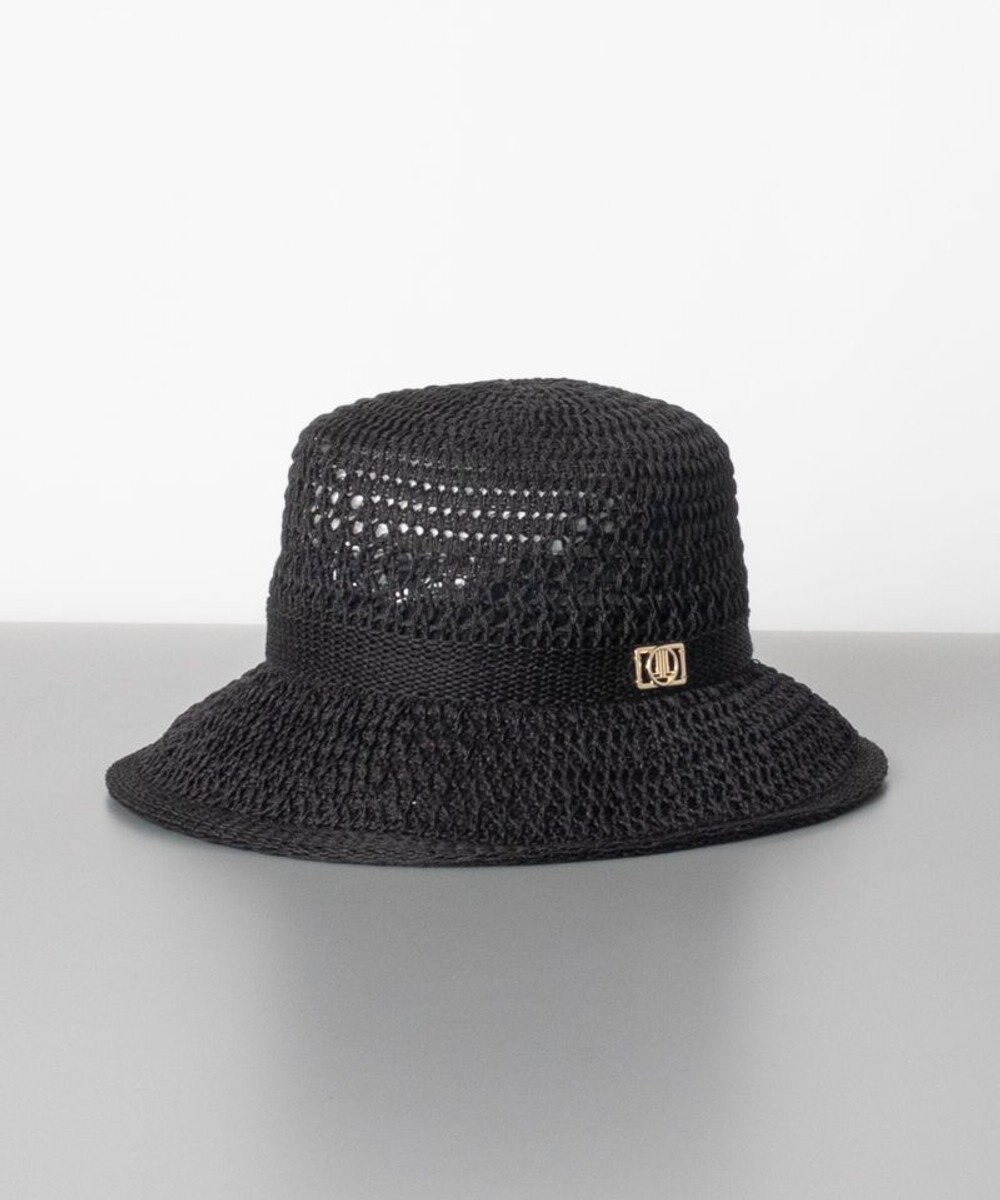 AURORA LANVIN en Bleu ランバン オン ブルー 手編み風ペーパーサーモ中ツバ ハット 