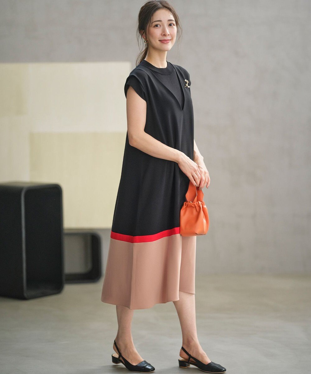 組曲 L 【2SET・WEB限定】バイカラー ジャンスカニットセット 