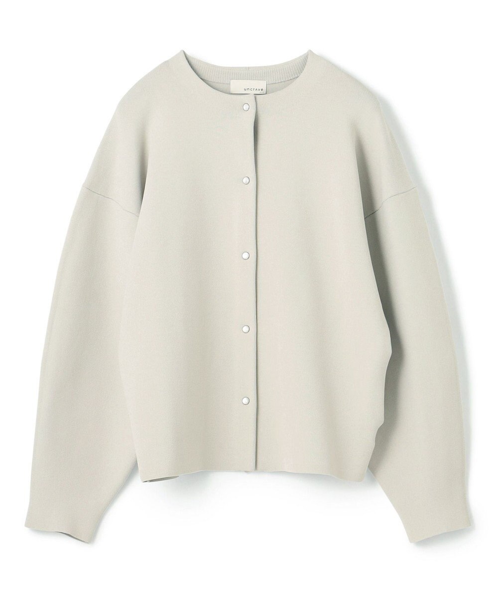 uncrave 【洗える】スムースニット カーディガン（uncrave WHITE） 