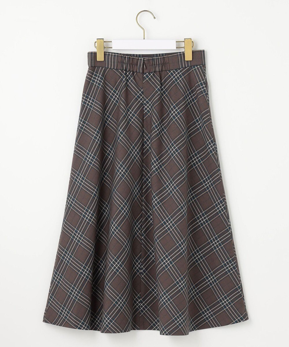 ANY SIS 【洗える】サイドプリーツチェックフレア スカート 