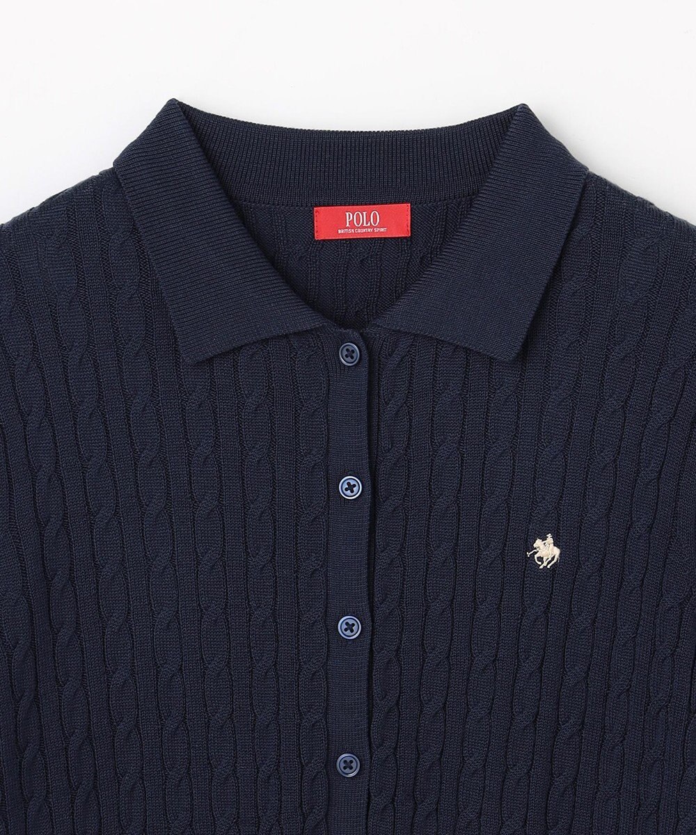 ANY 【POLO BCS別注】ケーブルニットポロ 