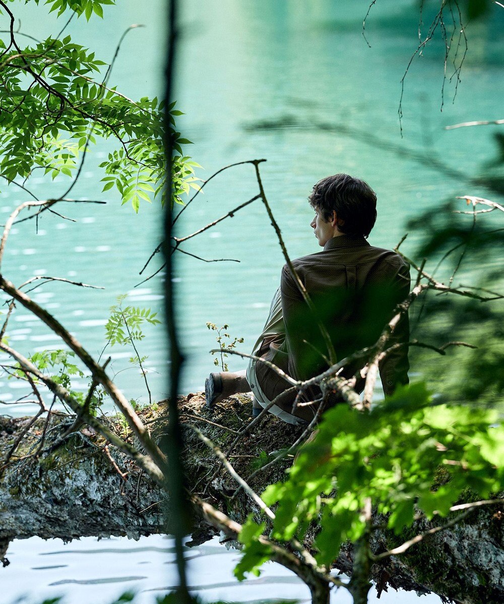 JOSEPH ABBOUD 【キングサイズ・サスティナブル素材】小紋プリント シャツ 