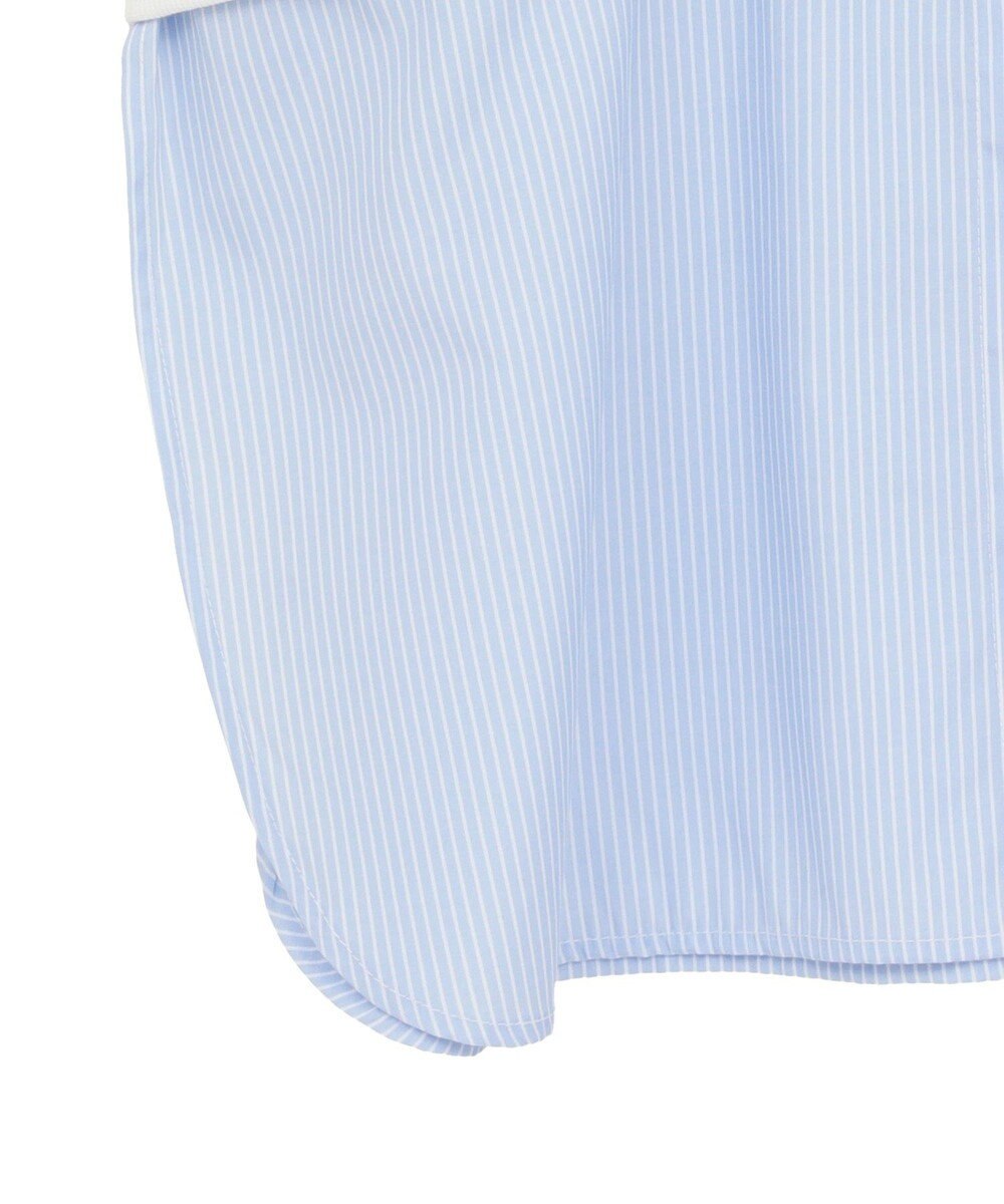 Green Parks 裾タックミニ裏毛シャツドッキングチュニック 