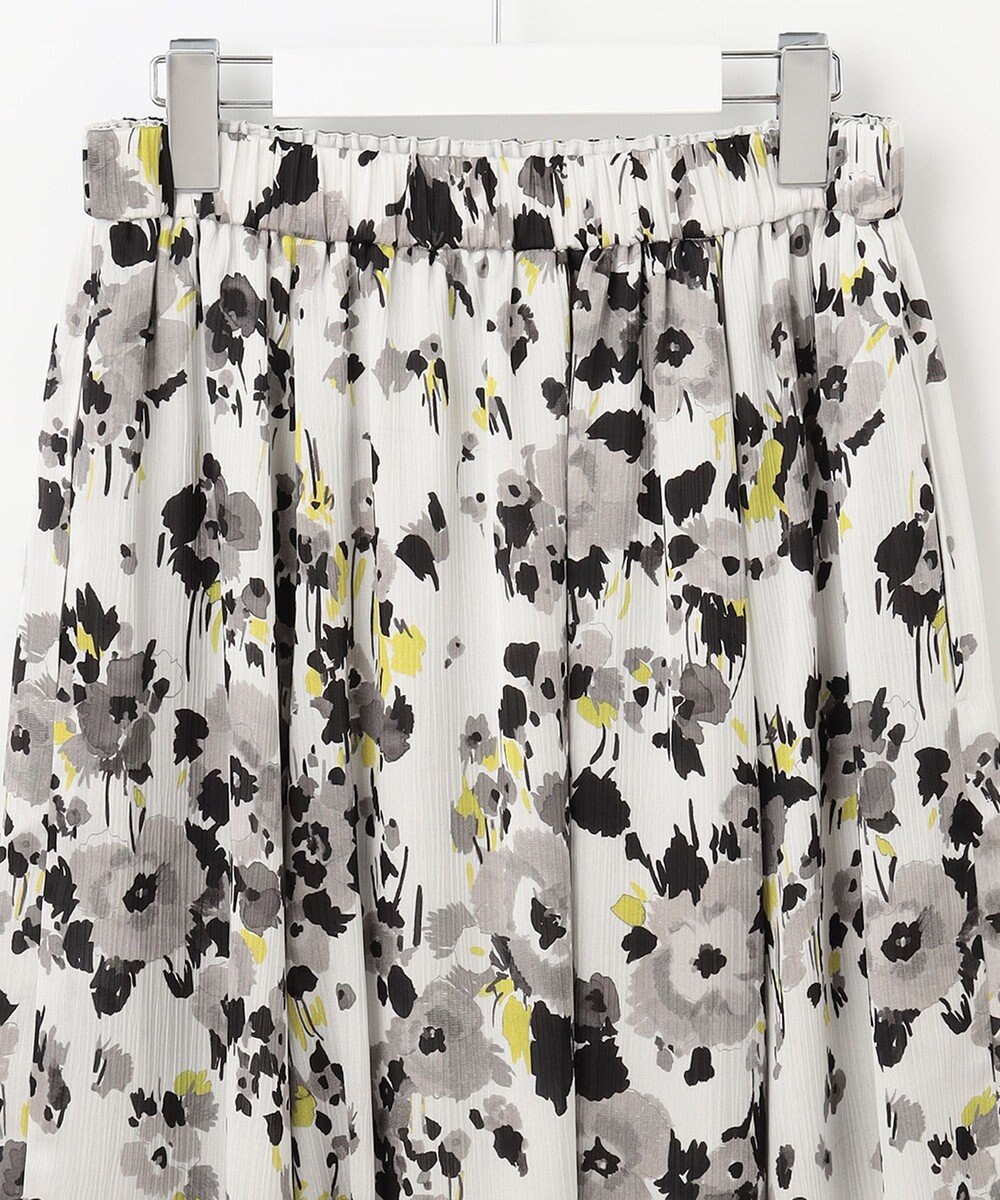 自由区 【XSサイズ～/洗える】ERICA楊柳プリント ギャザースカート 