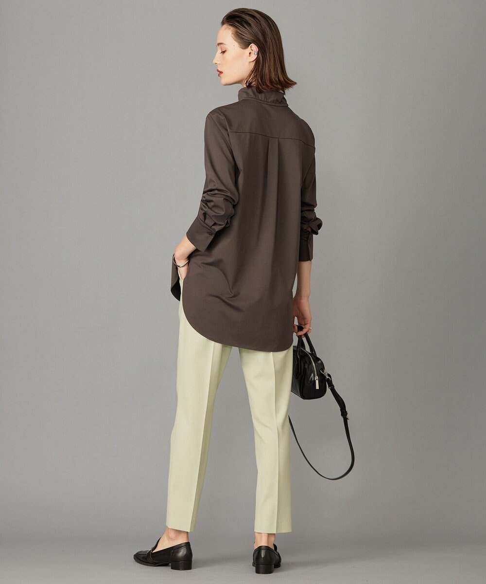 ICB 【洗える】ブラウスライクジャージー ボウタイデザインカットソー 