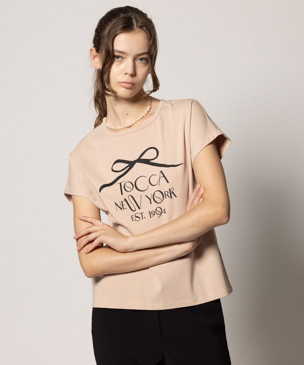 TOCCA 【接触冷感・UV90%以上カット・洗える】DANCING RIBBON Tシャツ 
