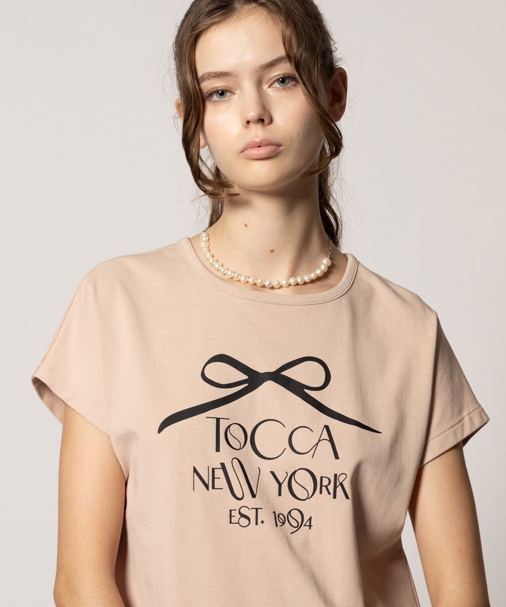 TOCCA 【接触冷感・UV90%以上カット・洗える】DANCING RIBBON Tシャツ 
