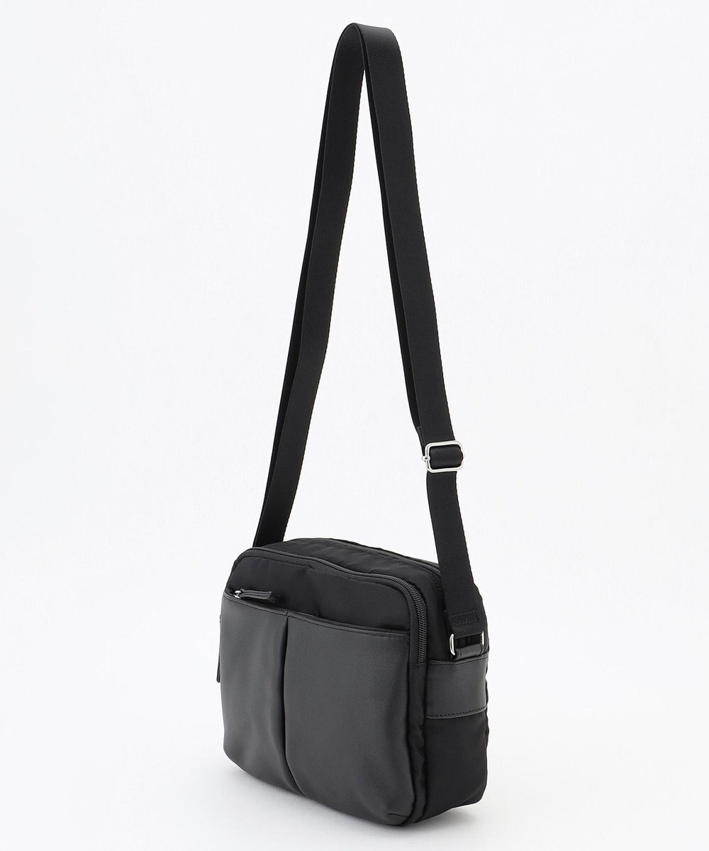 Y'SACCS ナイロン×牛革コンビシリーズ　横型ショルダーバッグ　SSサイズ 