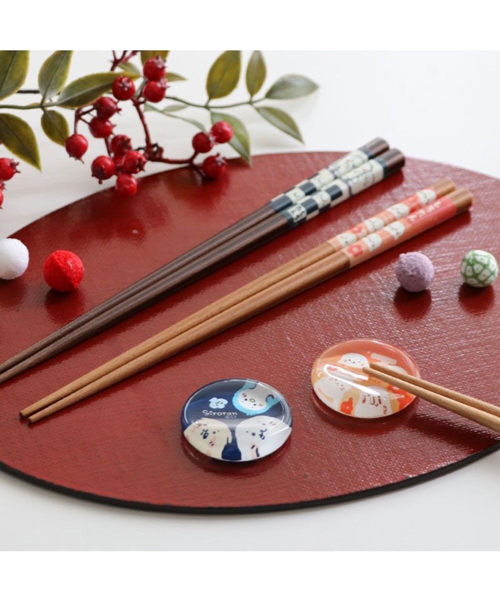 Mother garden しろたん 木製 箸  21cm 《紅梅柄》 単品 