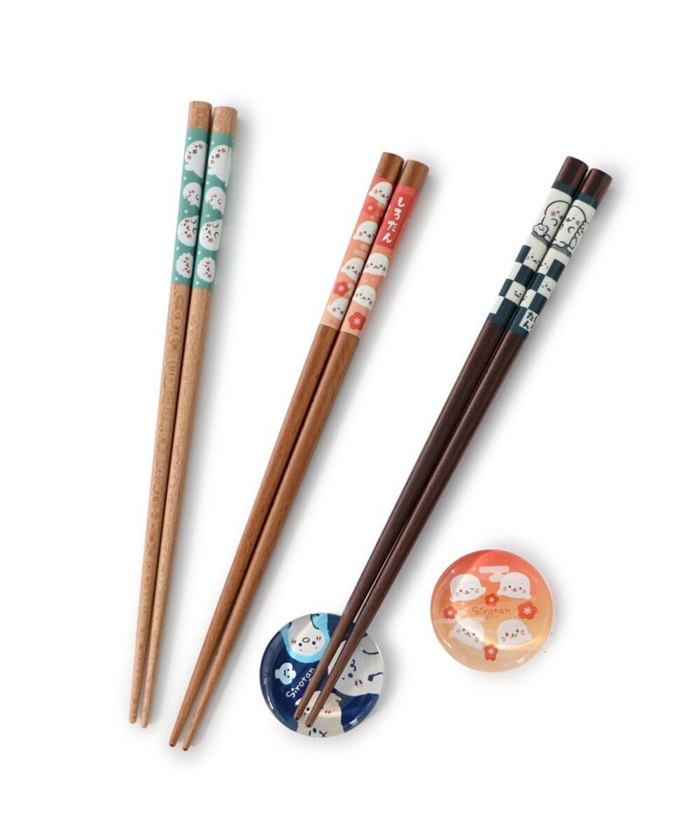 Mother garden しろたん 木製 箸  21cm 《紅梅柄》 単品 