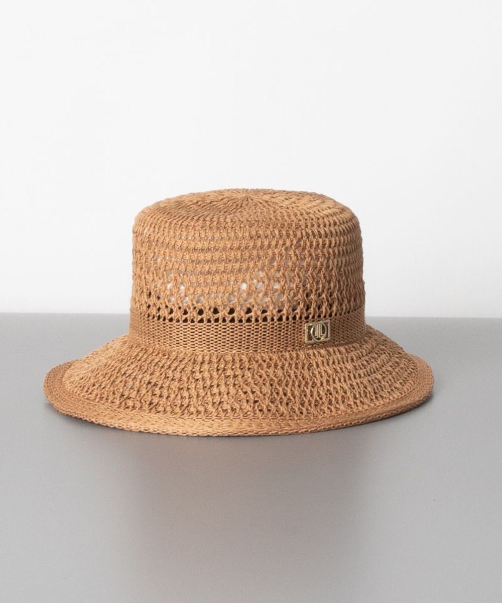 AURORA LANVIN en Bleu ランバン オン ブルー 手編み風ペーパーサーモ中ツバ ハット 