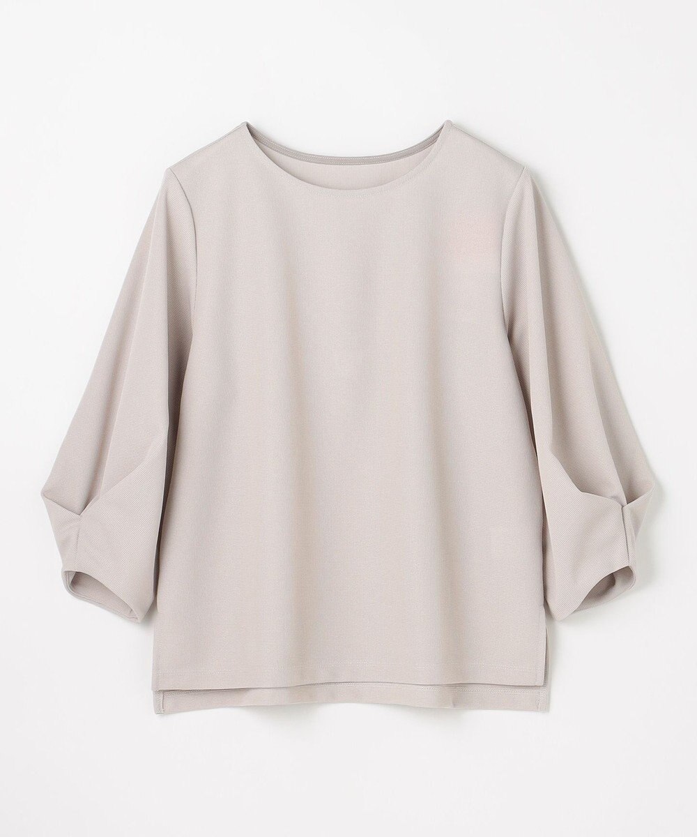 ANY L コンフォータブル袖タックブラウス 