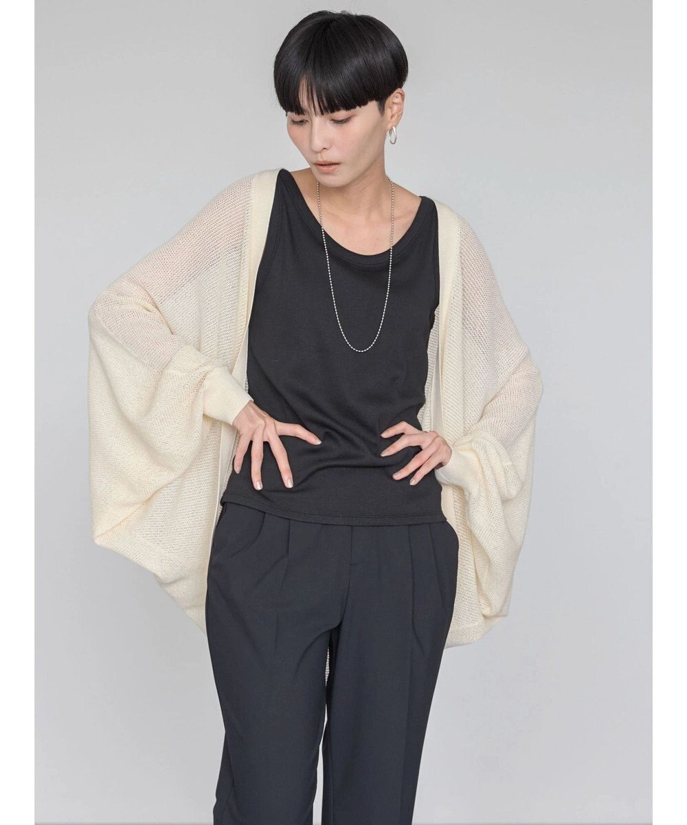 AMERICAN HOLIC ニュアンスメッシュニットカーディガン 