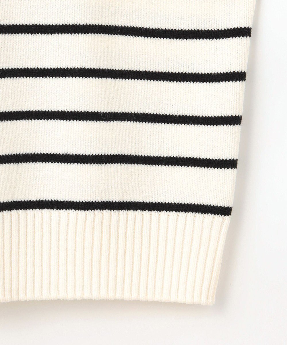 組曲 S 華奢見え パネルボーダーニット 