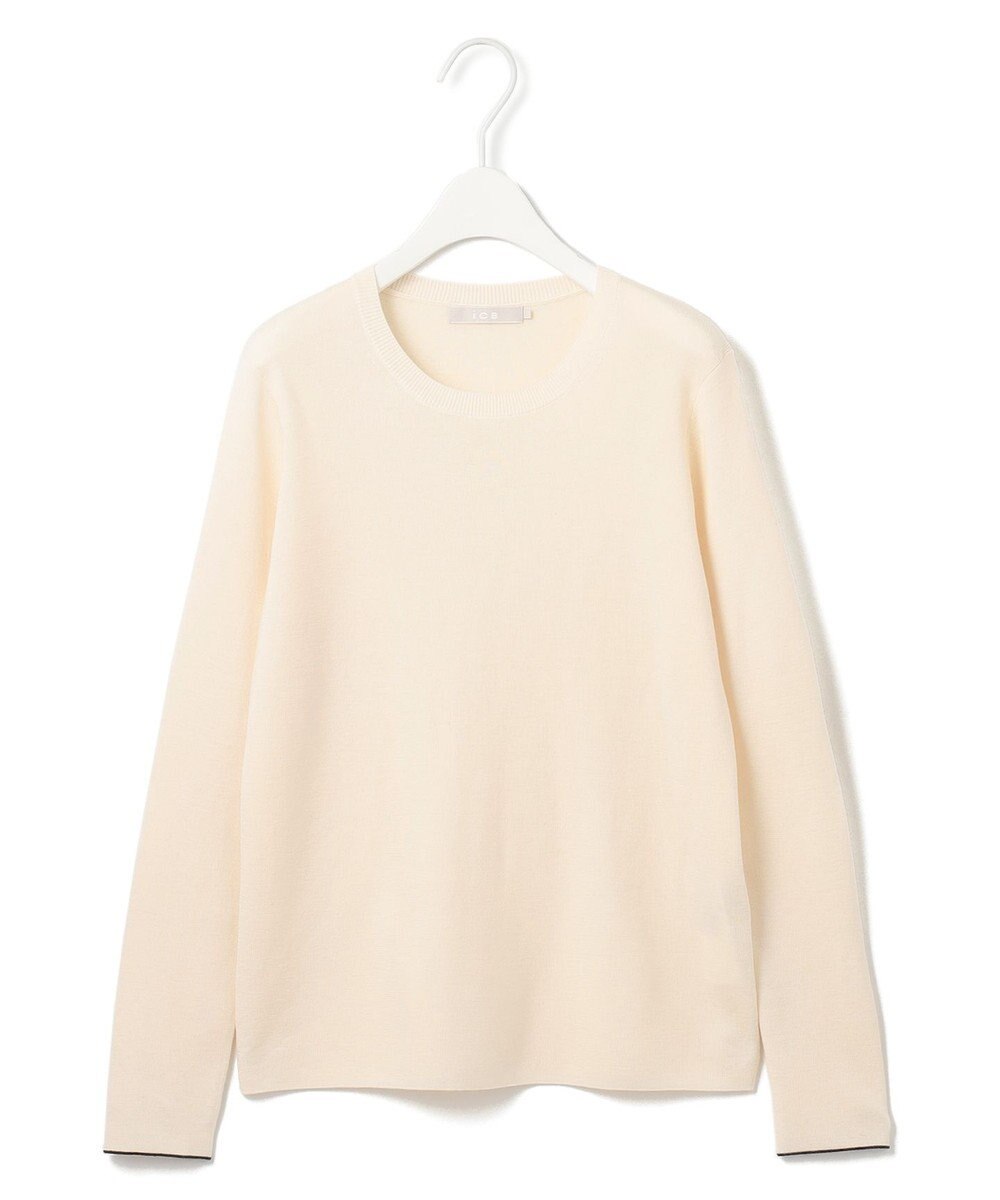 ICB 【洗える】 エクストラファインメリノ クルーネックプルオーバー 