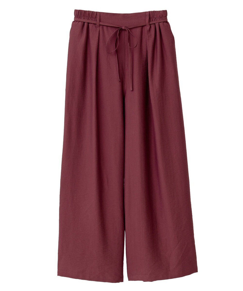 Green Parks 共ベルト付きツイルカラーパンツ 