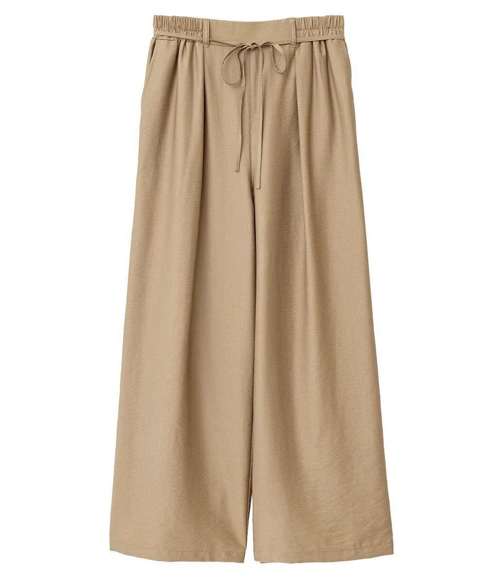 Green Parks 共ベルト付きツイルカラーパンツ 