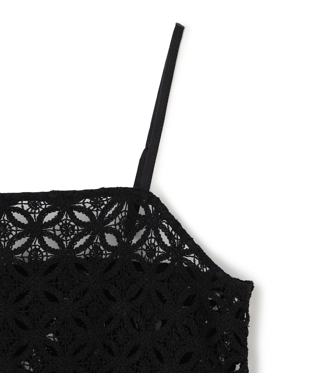 UNFILO L 【2点セット】ラッセルレース キャミレイヤード Tシャツ 