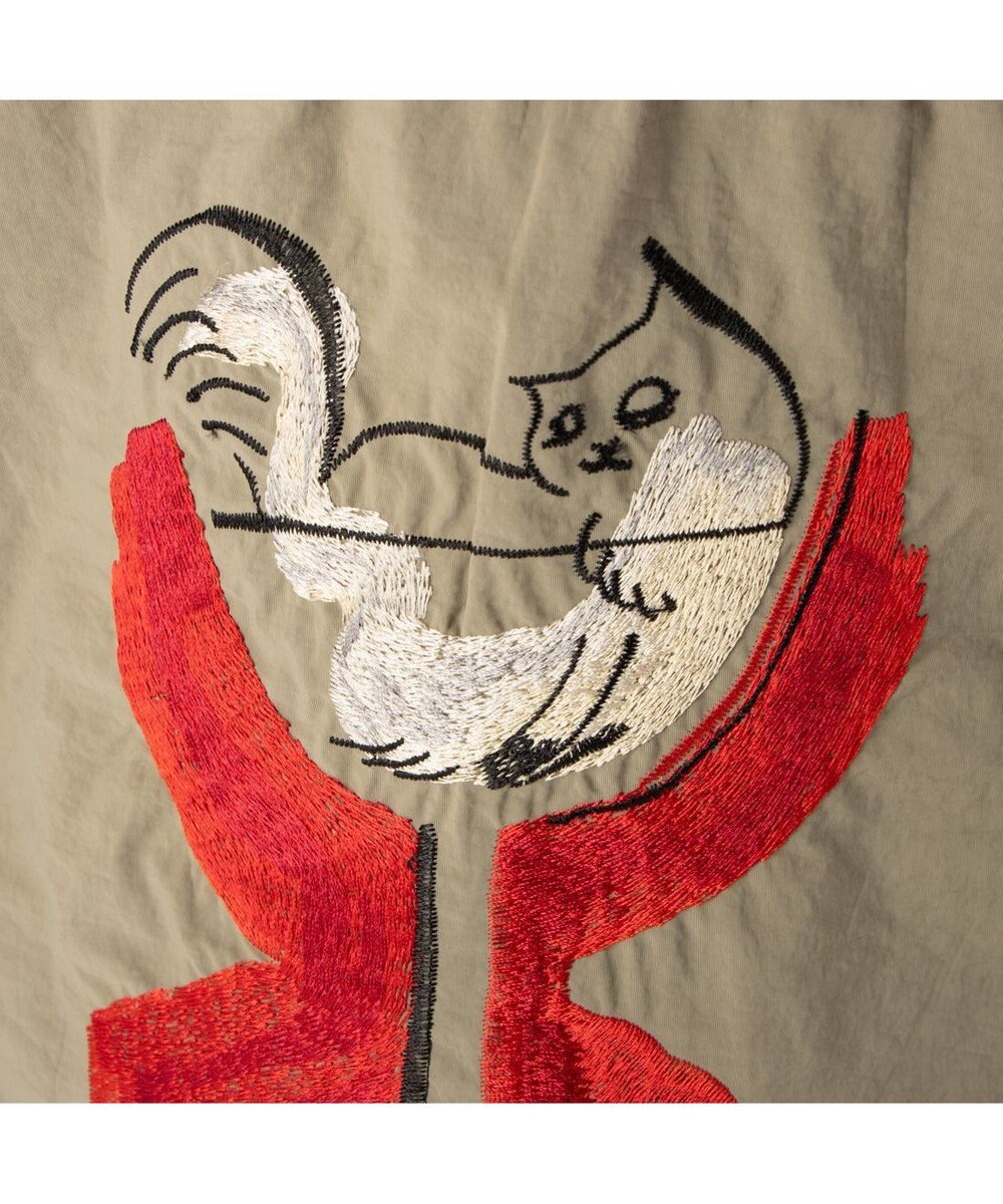 UNBILLION カシュカシュ cachecache / naabコラボ刺繍キャットトート 