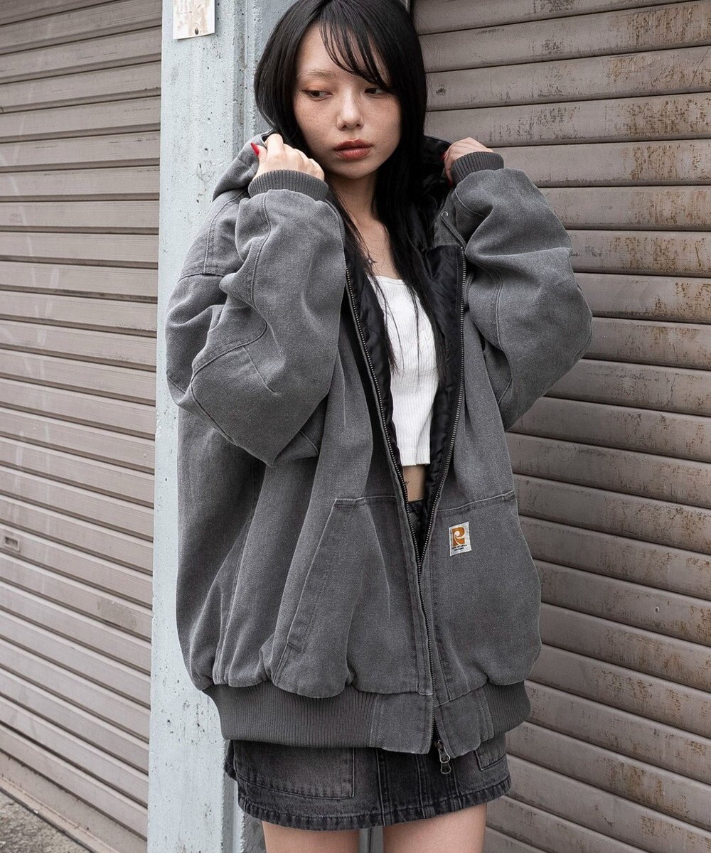 WEGO ワーカーズキルトフードブルゾン 