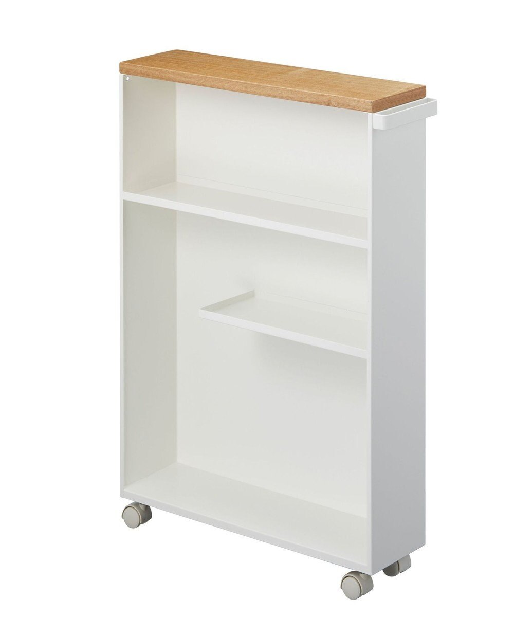 tower ハンドル付きスリムトイレラック タワー ホワイト 