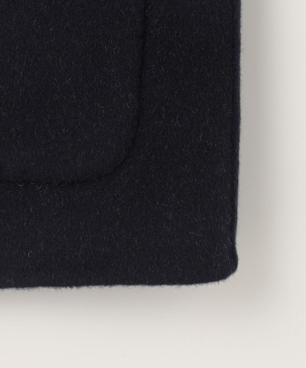 J.PRESS LADIES 【リバーシブル】ウールナイロンリバーチェック スタンドカラー コート 