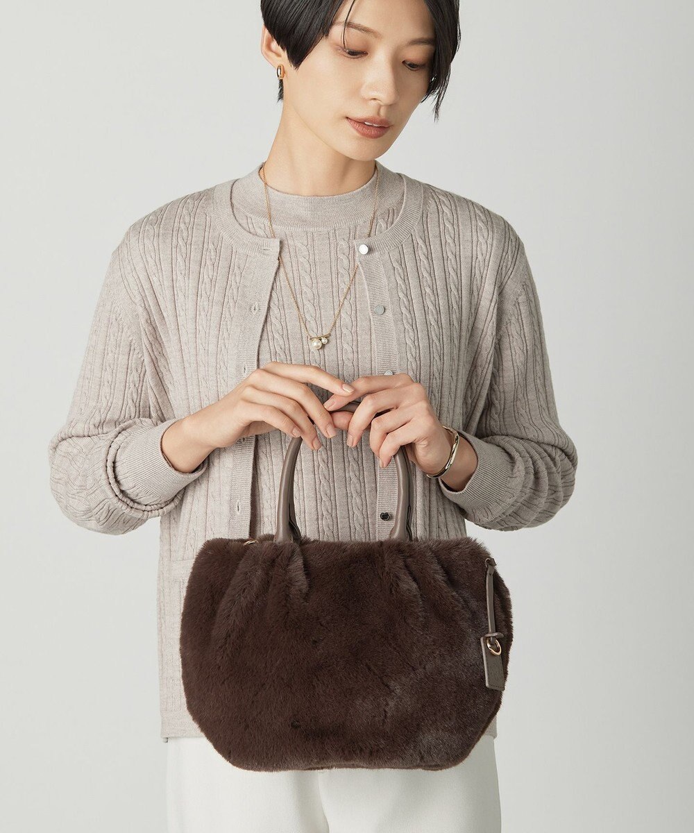 J.PRESS LADIES 【2way】エコファー バッグ 