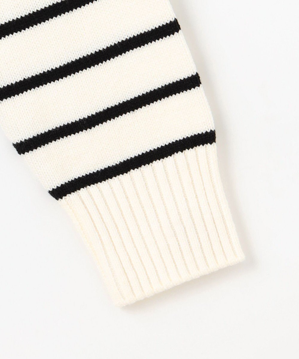 組曲 S 華奢見え パネルボーダーニット 