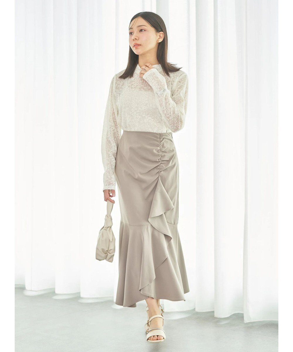 earth music&ecology 切り替えラッフルスカート 
