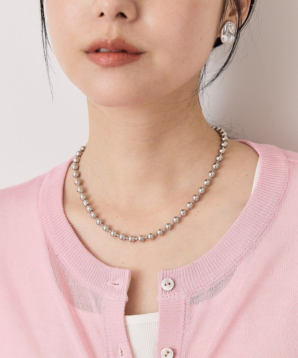 AMERICAN HOLIC 【ステンレス】ボールチェーンマンテルネックレス 