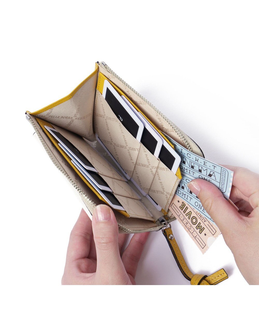 PELLE BORSA L字ファスナーコンパクト財布 Very Goods ベリーグッズ 7206 