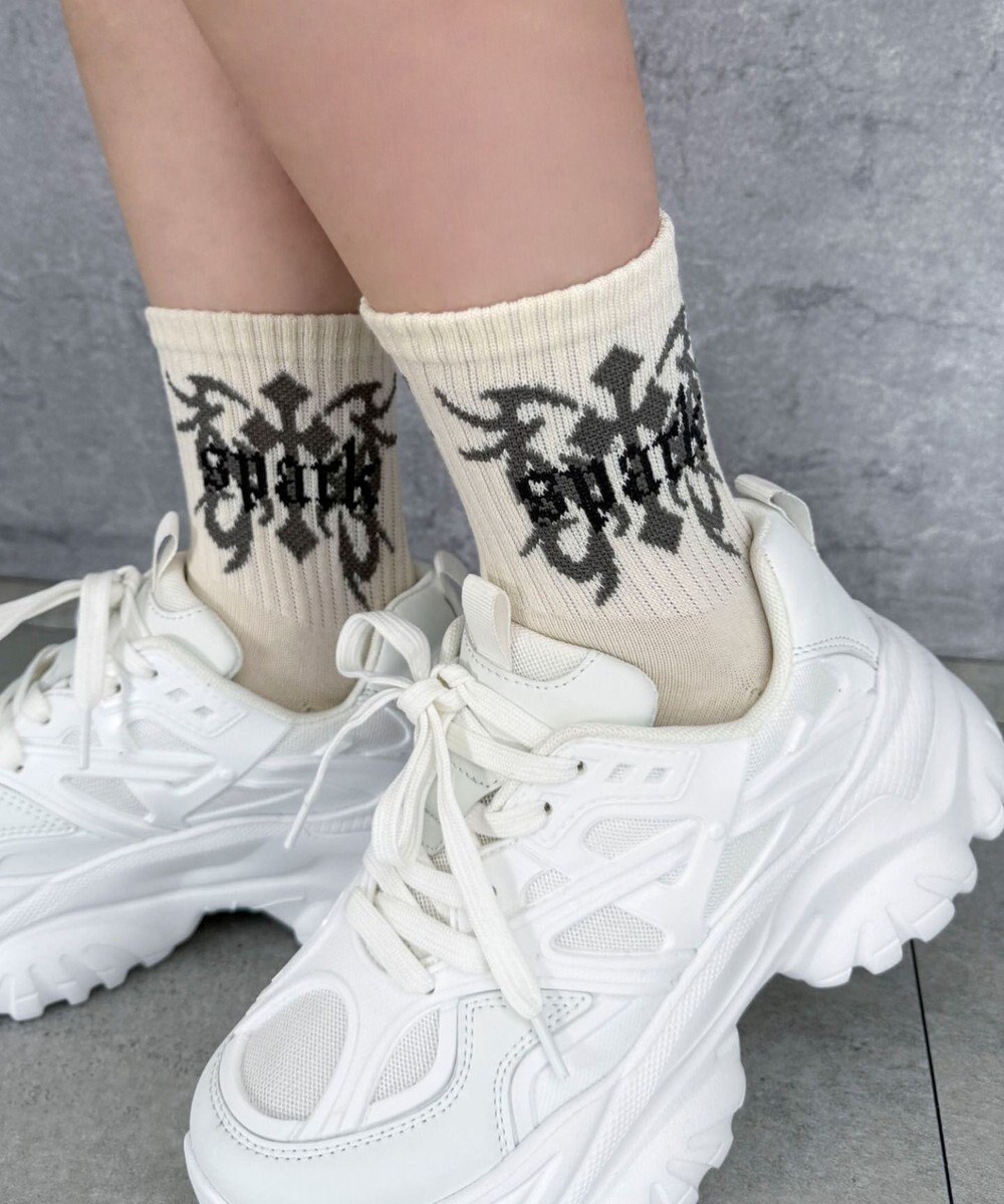 WEGO sparkロゴソックス 